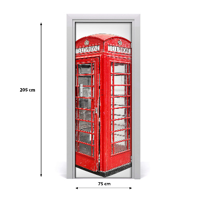 Door wallpaper Telephone booth