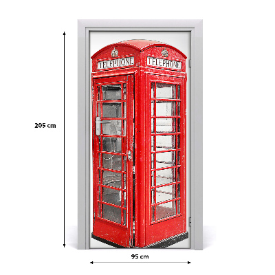 Door wallpaper Telephone booth