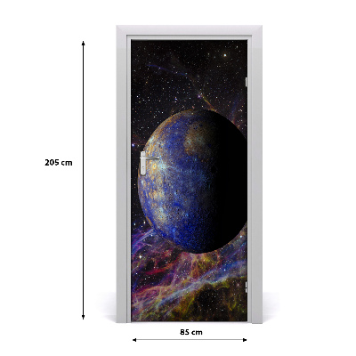 Self-adhesive door wallpaper Mercury