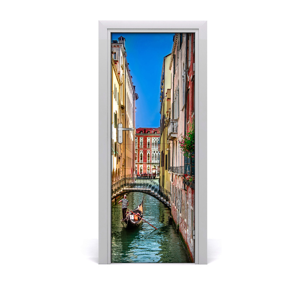 Self-adhesive door wallpaper Venice italy