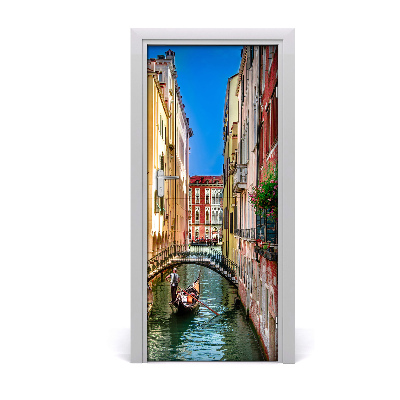 Self-adhesive door wallpaper Venice italy