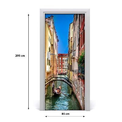 Self-adhesive door wallpaper Venice italy