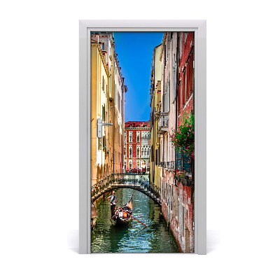 Self-adhesive door wallpaper Venice italy