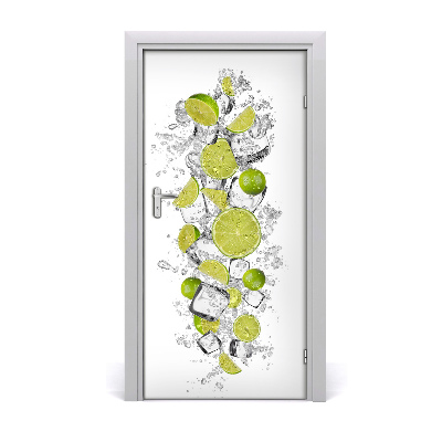 Self-adhesive door sticker Limes