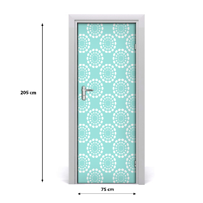 Door wallpaper Geometric background