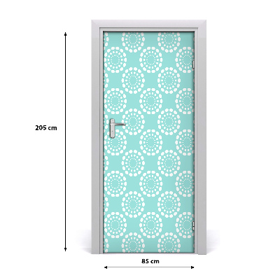 Door wallpaper Geometric background