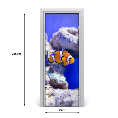 Self-adhesive door sticker Wall nemo fish