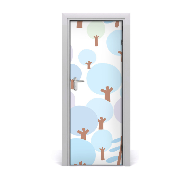 Self-adhesive door sticker Tree wall