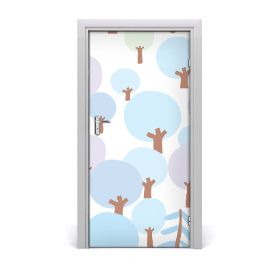 Self-adhesive door sticker Tree wall