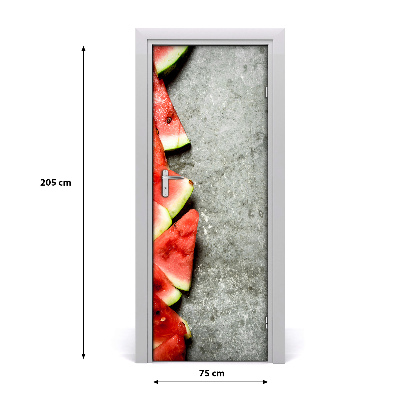 Self-adhesive door sticker Watermelon