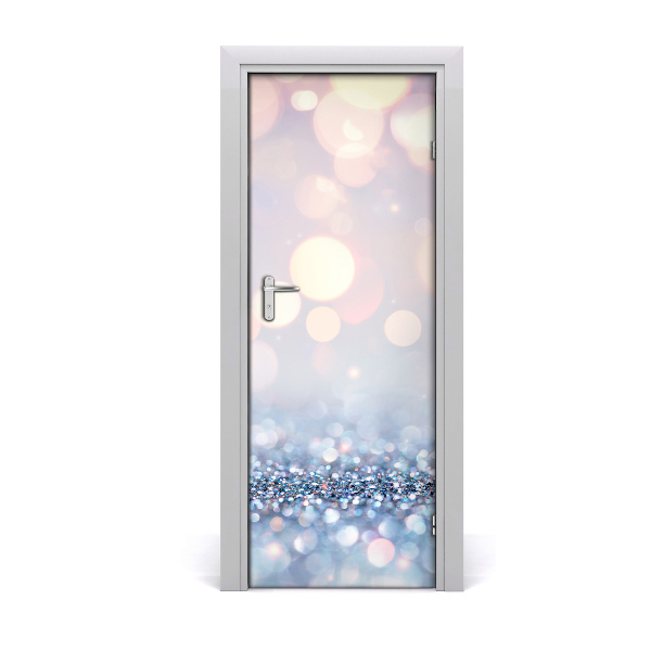 Self-adhesive door sticker Shiny background