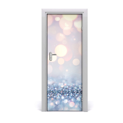 Self-adhesive door sticker Shiny background