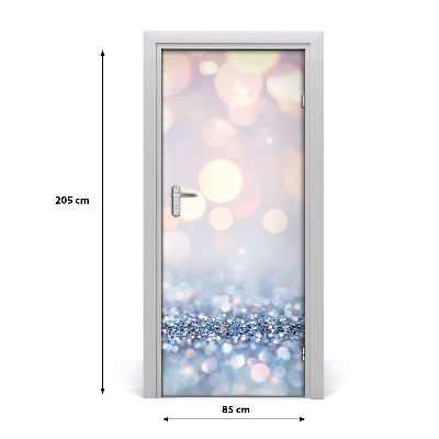 Self-adhesive door sticker Shiny background