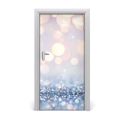 Self-adhesive door sticker Shiny background