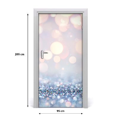 Self-adhesive door sticker Shiny background