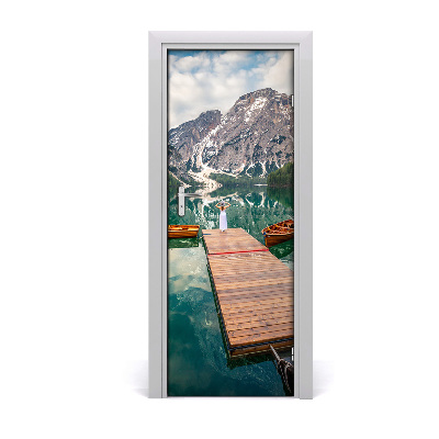 Self-adhesive door wallpaper Mountain view