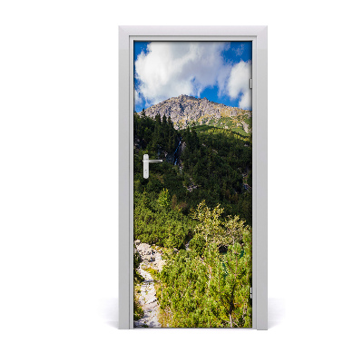 Self-adhesive door sticker Sea-eye tatras