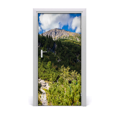 Self-adhesive door sticker Sea-eye tatras