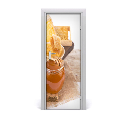 Self-adhesive door sticker Honeycombs