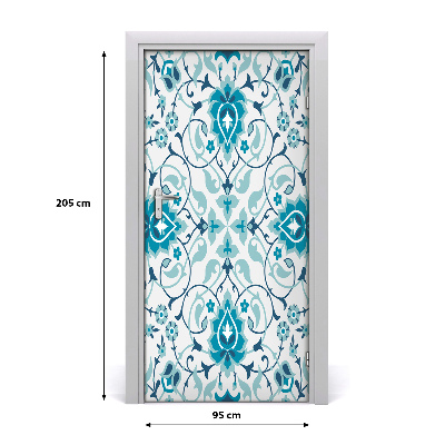 Self-adhesive door veneer Arabic pattern