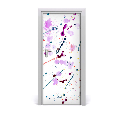 Self-adhesive door sticker Colorful spots