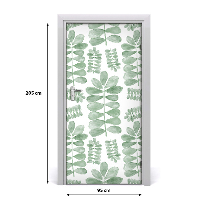 Self-adhesive door veneer Eucalyptus leaves