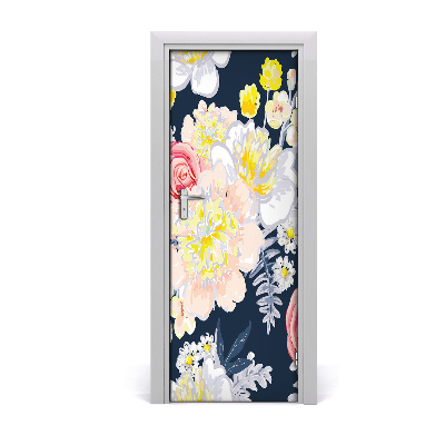 Self-adhesive door veneer Bouquet of flowers