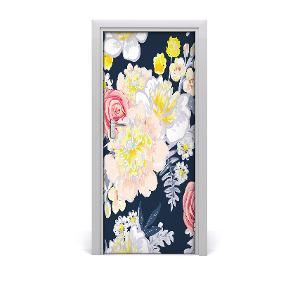 Self-adhesive door veneer Bouquet of flowers