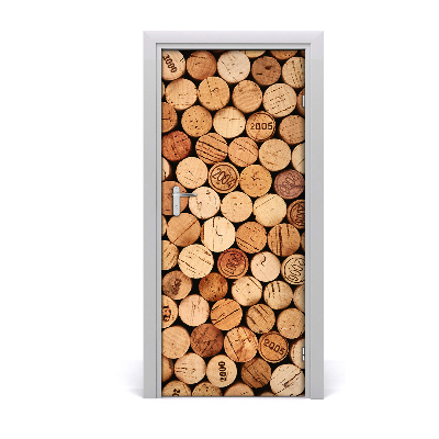 Door wallpaper Corks of wine