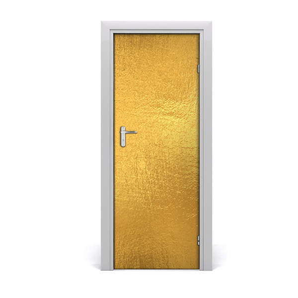 Door wallpaper Gold foil background