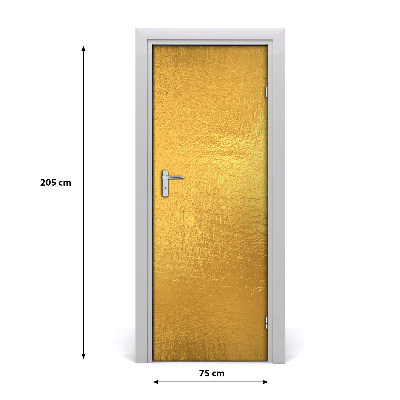 Door wallpaper Gold foil background