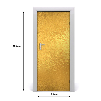 Door wallpaper Gold foil background