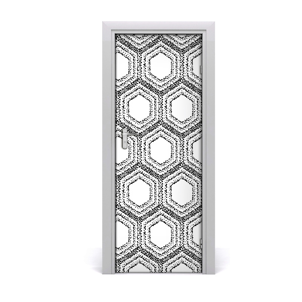 Door wallpaper Geometric background