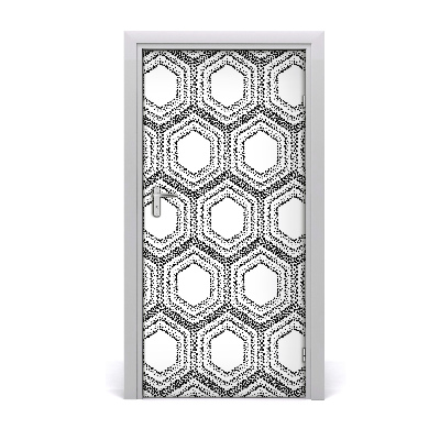 Door wallpaper Geometric background