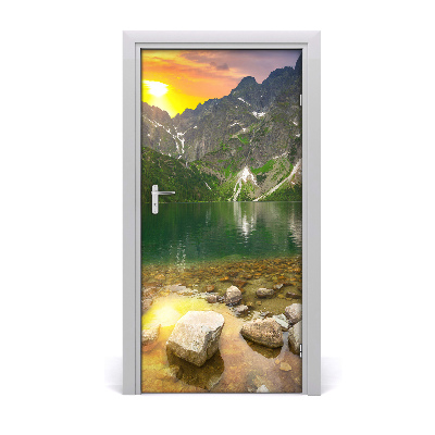 Self-adhesive door sticker Sea-eye tatras