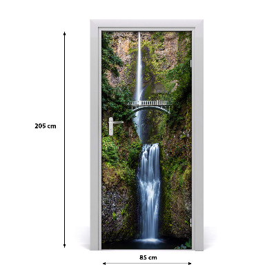 Self-adhesive door sticker Waterfall