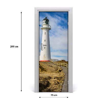 Self-adhesive door wallpaper Lighthouse