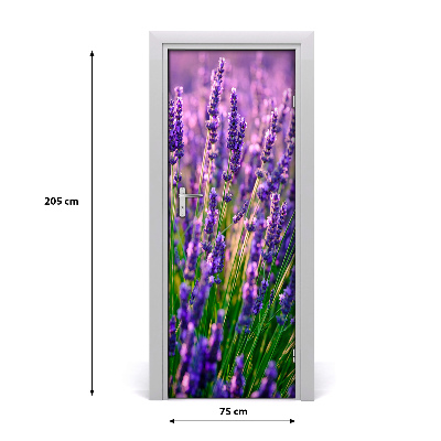 Door adhesive Lavender field