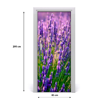 Door adhesive Lavender field