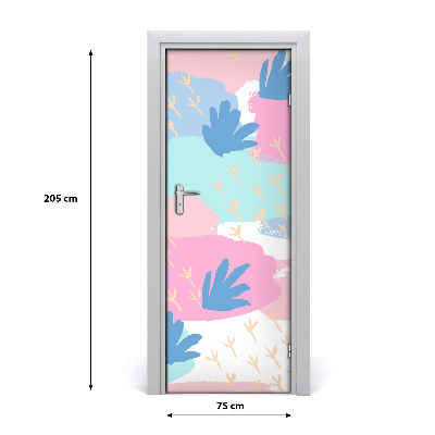 Self-adhesive door sticker Colorful spots