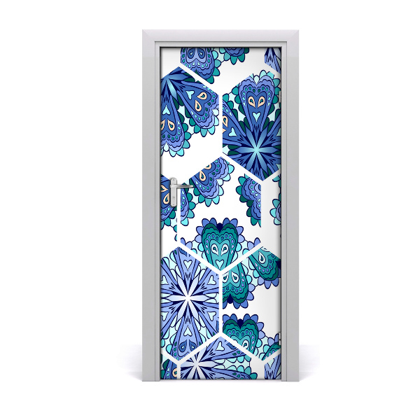 Door wallpaper Elements of the mandala