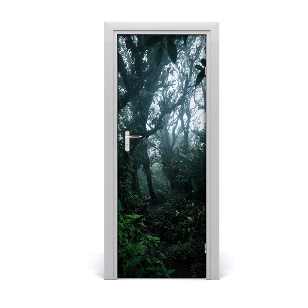 Self-adhesive door sticker The rainforest