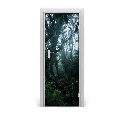 Self-adhesive door sticker The rainforest