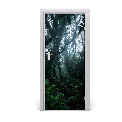 Self-adhesive door sticker The rainforest