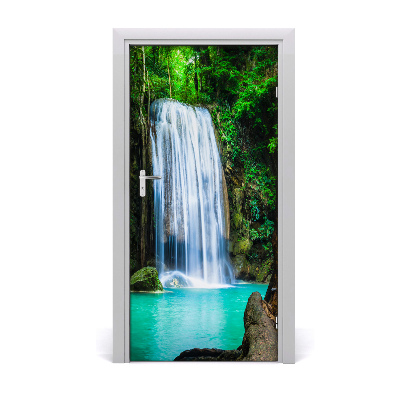 Self-adhesive door sticker Waterfall