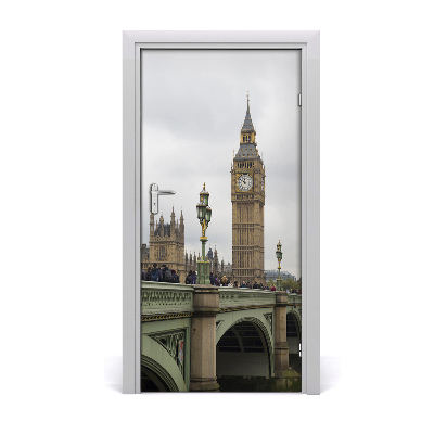 Self-adhesive door wallpaper Big ben london