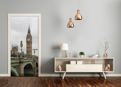 Self-adhesive door wallpaper Big ben london