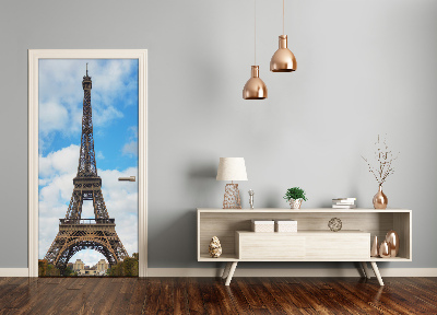 Self-adhesive door wallpaper Eiffel tower