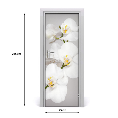 Door adhesive White orchid