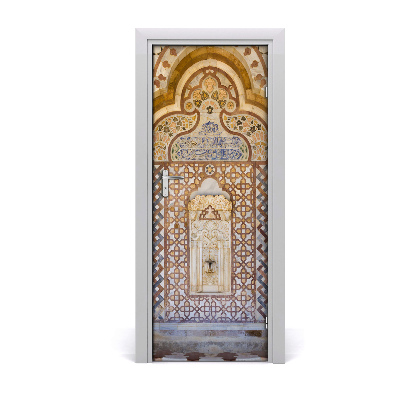 Self-adhesive door wallpaper Lebanon palace